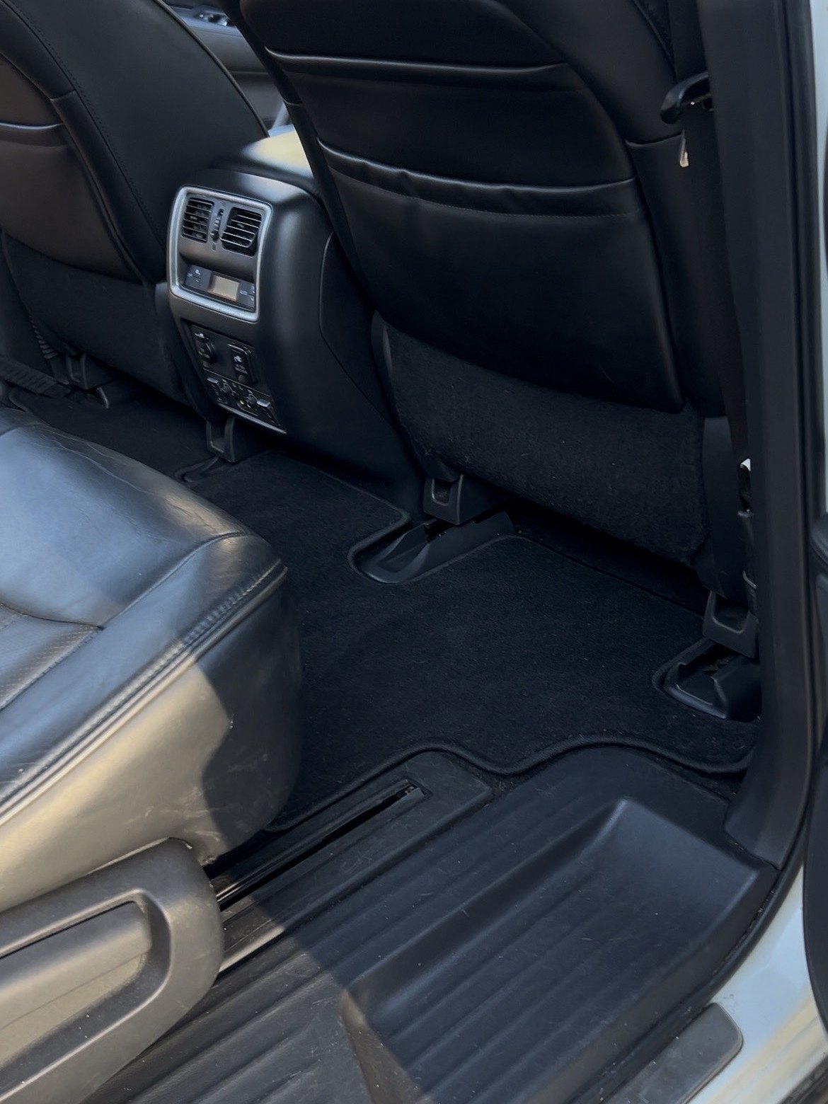 Rear footwell and seat backs cleaned on a sedan — WashWrld mobile detailing, Woodstock GA